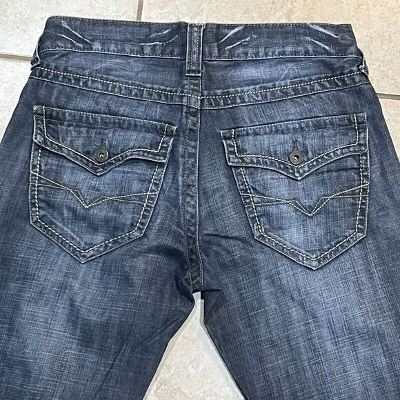 Guess Jeans (Rn62136) Original Stretch Boot Cut Women's 31x27 Raw Hem - Picture 1 of 5